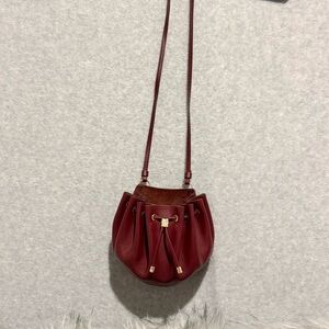 Y2K: Ulla Johnson- Red Leather Bucket Bag